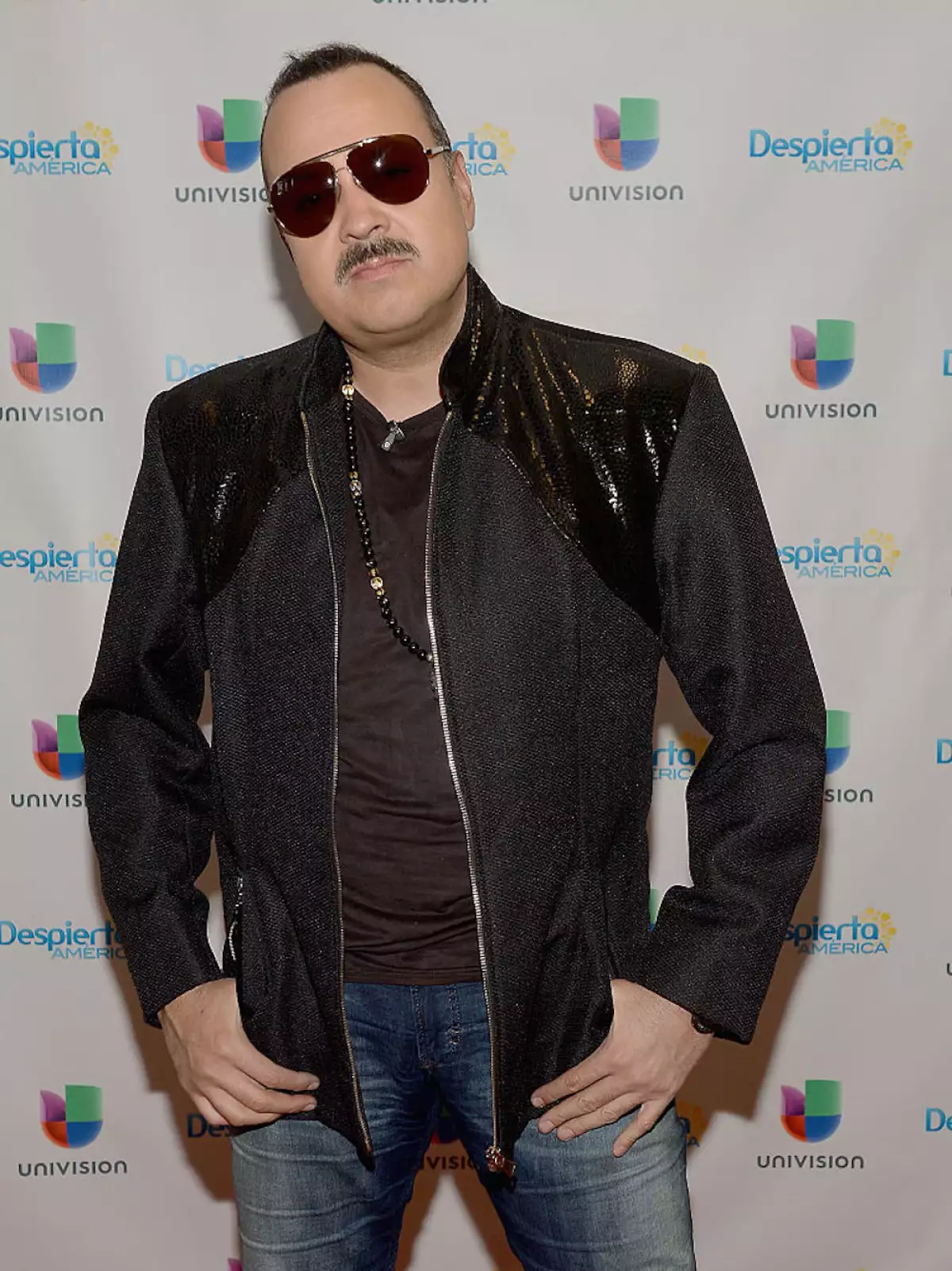 Celebrities On The Set Of Univision's "Despierta America"