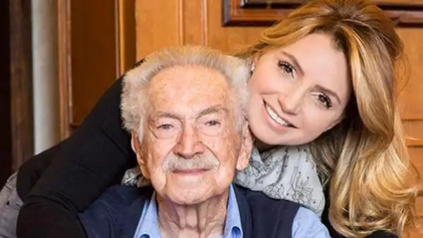 Angélica Rivera y su abuelo