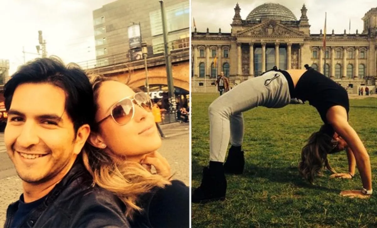 Vane se reencontró con un amigo de la infancia en su estancia en Berlín.