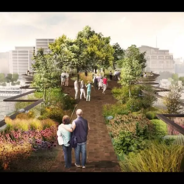 londres tamesis puente jardin