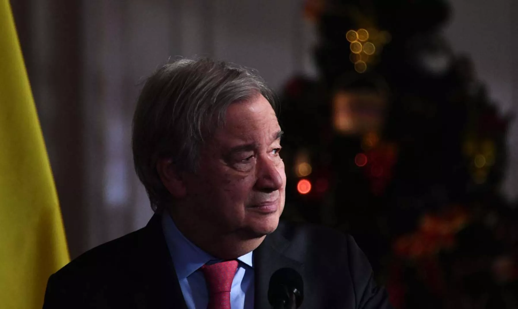 António Guterres pide una reforma al sistema financiero mundial (Retrato de António Guterres, secretario general de la ONU)