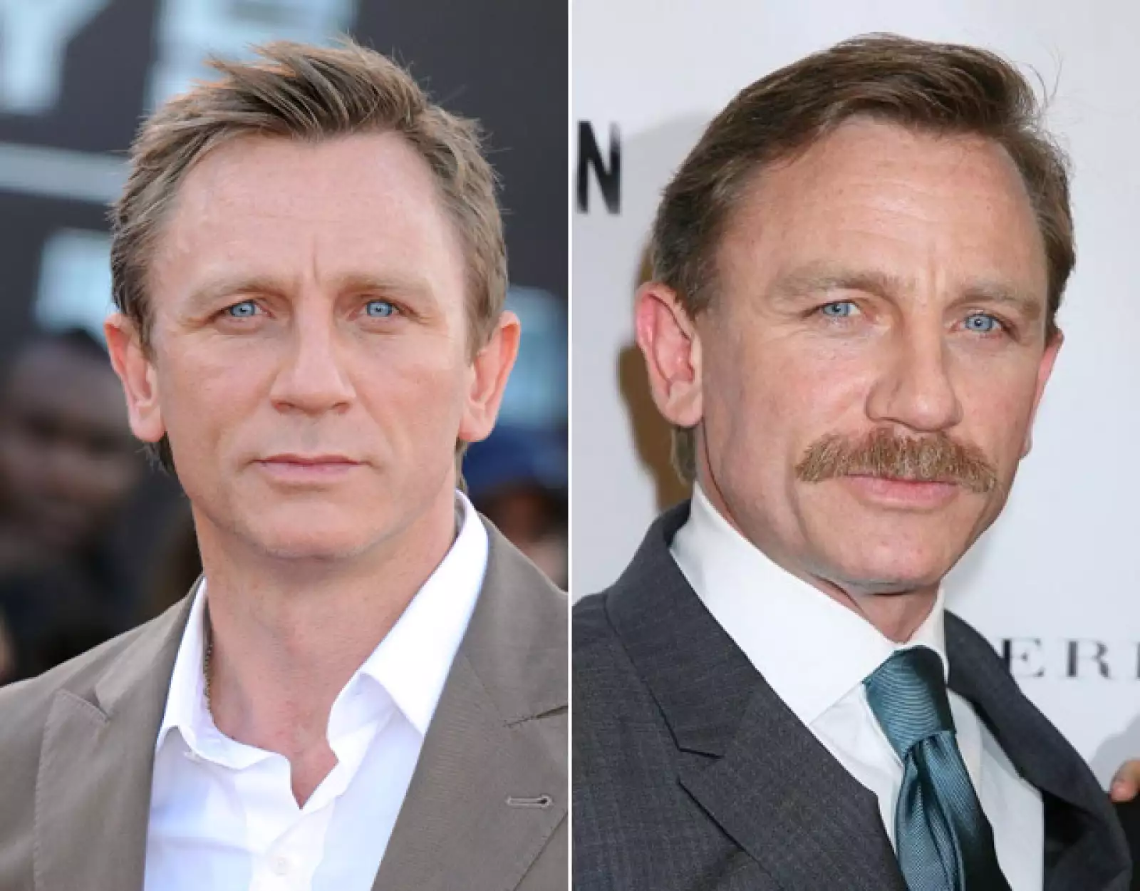 Daniel Craig, el agente 007, también ha optado por llevar bigote.