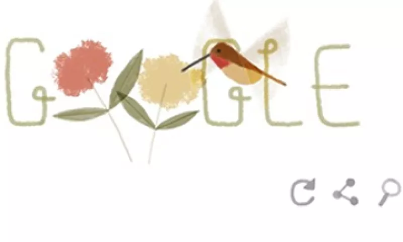 El doodle inicia con el Colibrí rufo. (Foto: Tomada de Google)