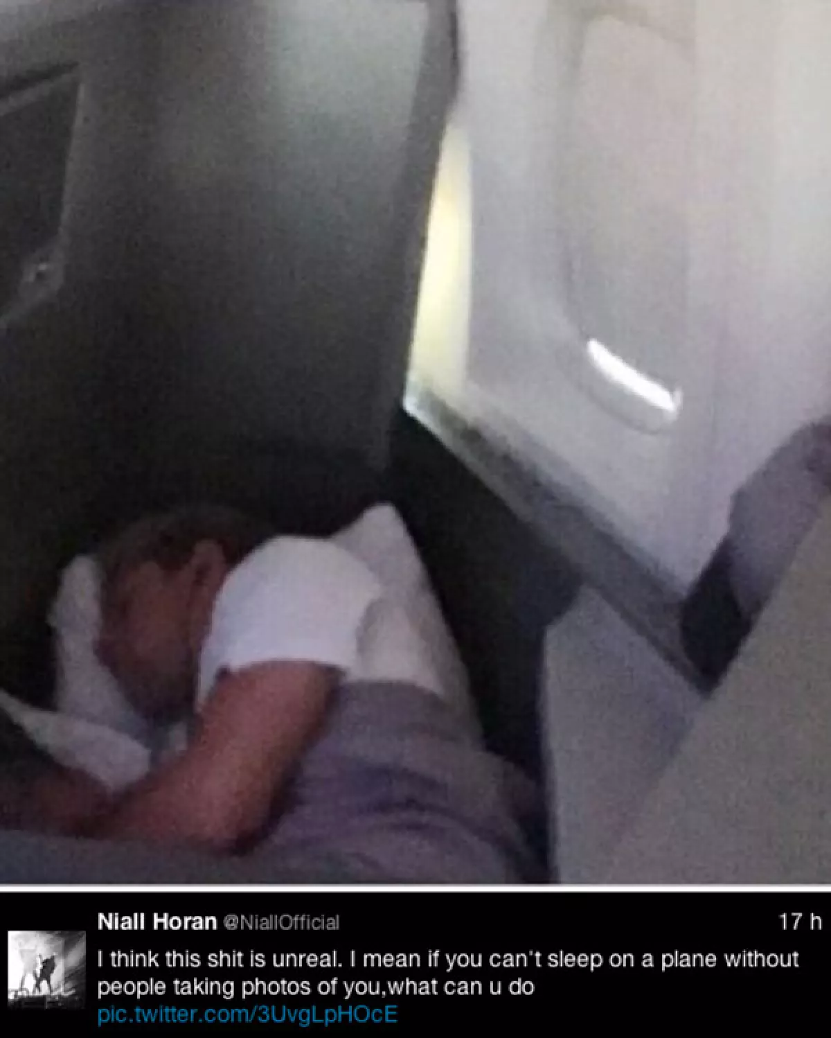 A través de Twitter, Niall mostró su descontento.