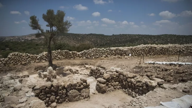 restos de lo lo que se cree fue un cuarto real