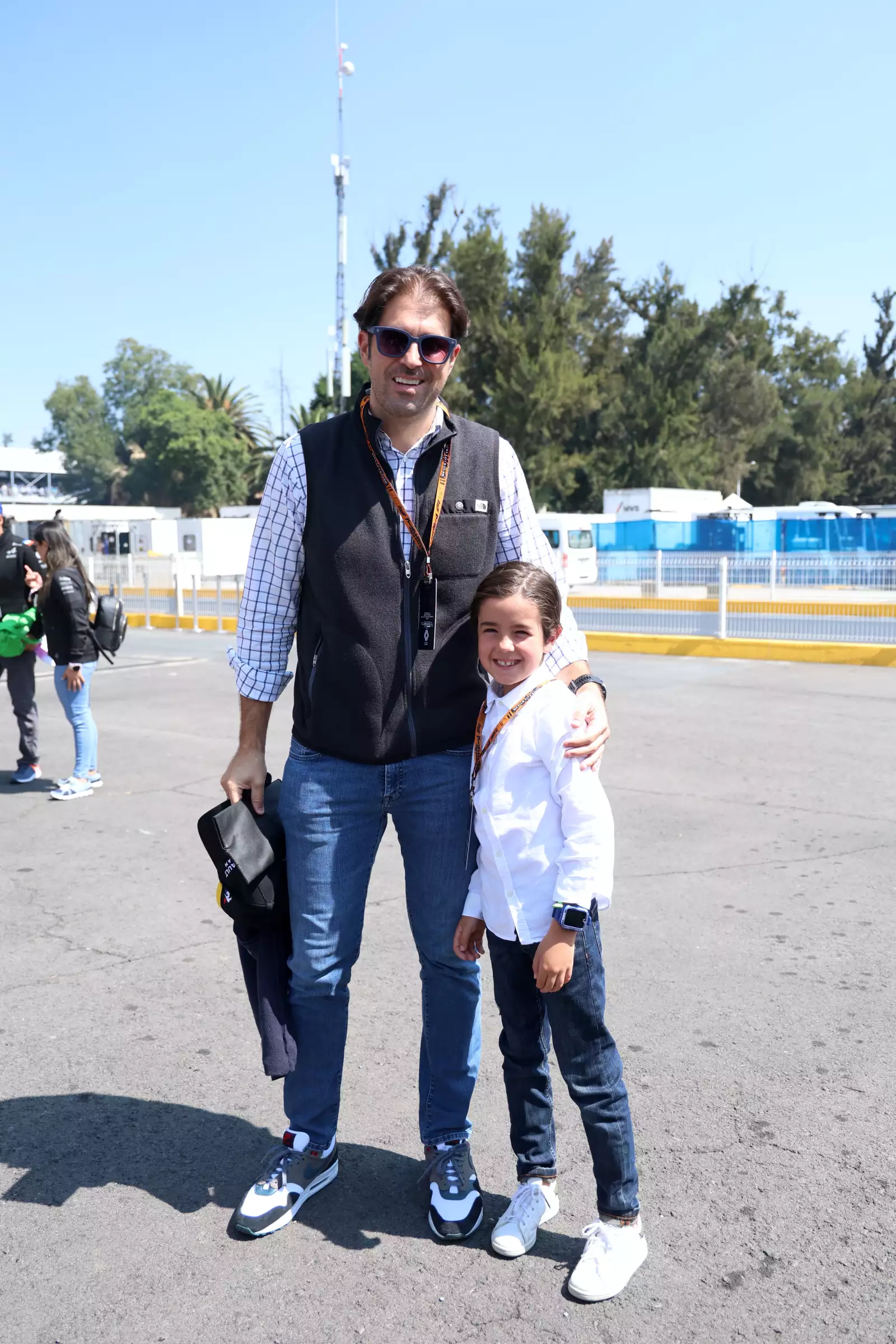 Fernando González e hijo