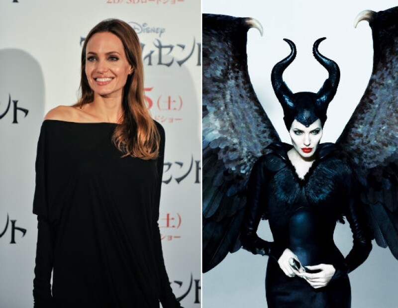 Una de las mejores caracterizaciones de este año en la pantalla grande es la de Angelina como Maléfica.