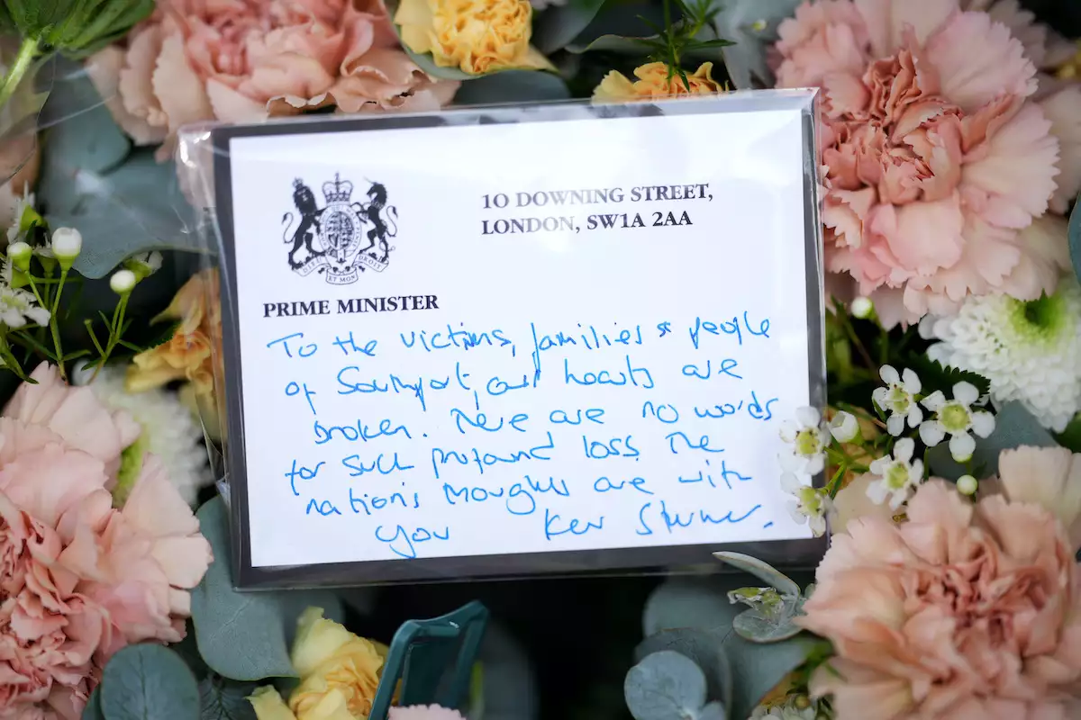 Tributes Are Made To Child Victims Of 17-Year-Old Knifeman In Southport