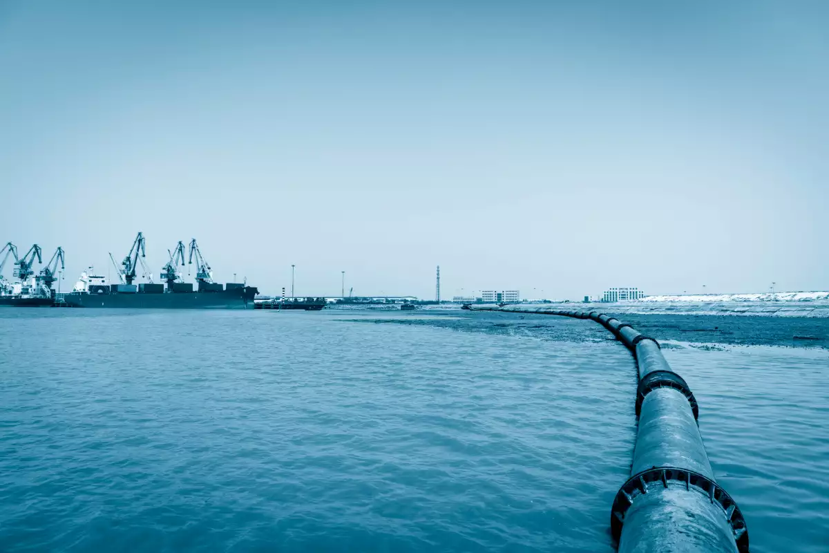 El gasoducto lleva gas desde Rusia hasta Turquía.