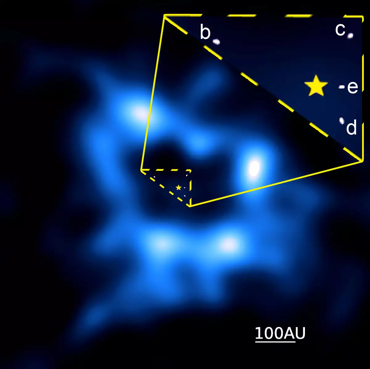 Esta es la primera vez que un telescopio capta cometas circundando la estrella HR8799.