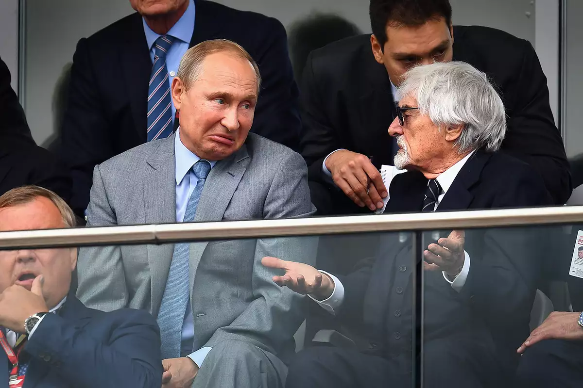 Vladimir Putin y Bernie Ecclestone