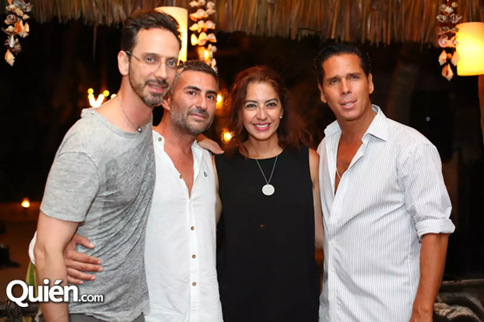 Macario Jiménez, Paco Contreras, Gaby Figueroa y Roberto Palazuelos