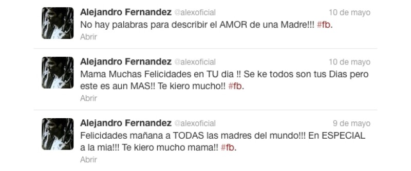 Alex Fernández se puso muy cariñoso.