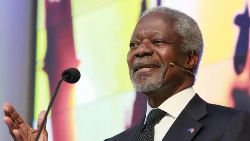 annan da un discurso