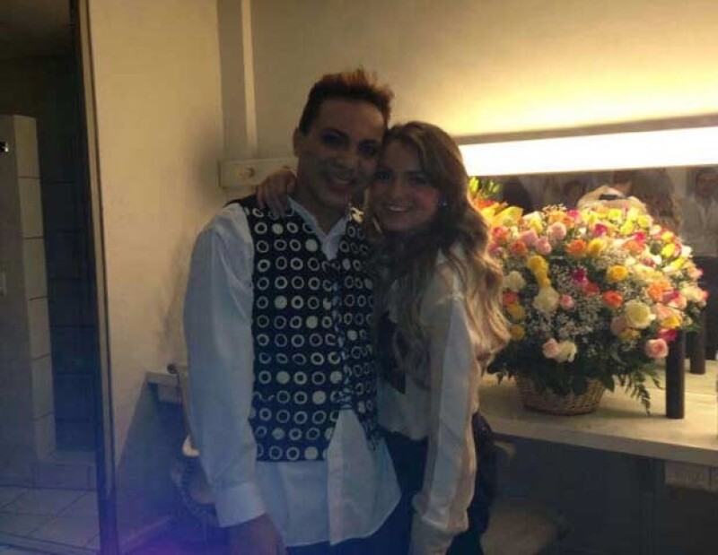 Así vimos a Sofía Castro el sábado por la noche en backstage del concierto de Cristian.