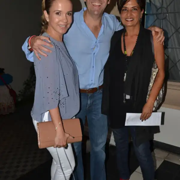 María Sáenz, Mariano Berdegué y Karina Dipp