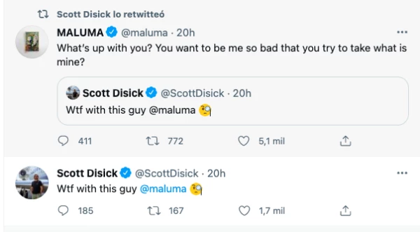 Maluma y Soctt Disick.