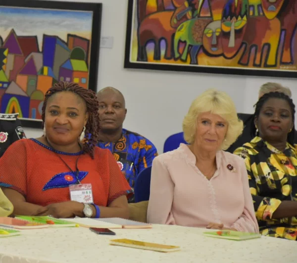 Camilla con mujeres de Nigeria 2018