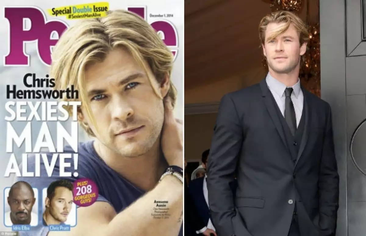 Chris Hemsworth, el galán australiano que conquistó el mundo es el Hombre más sexy.