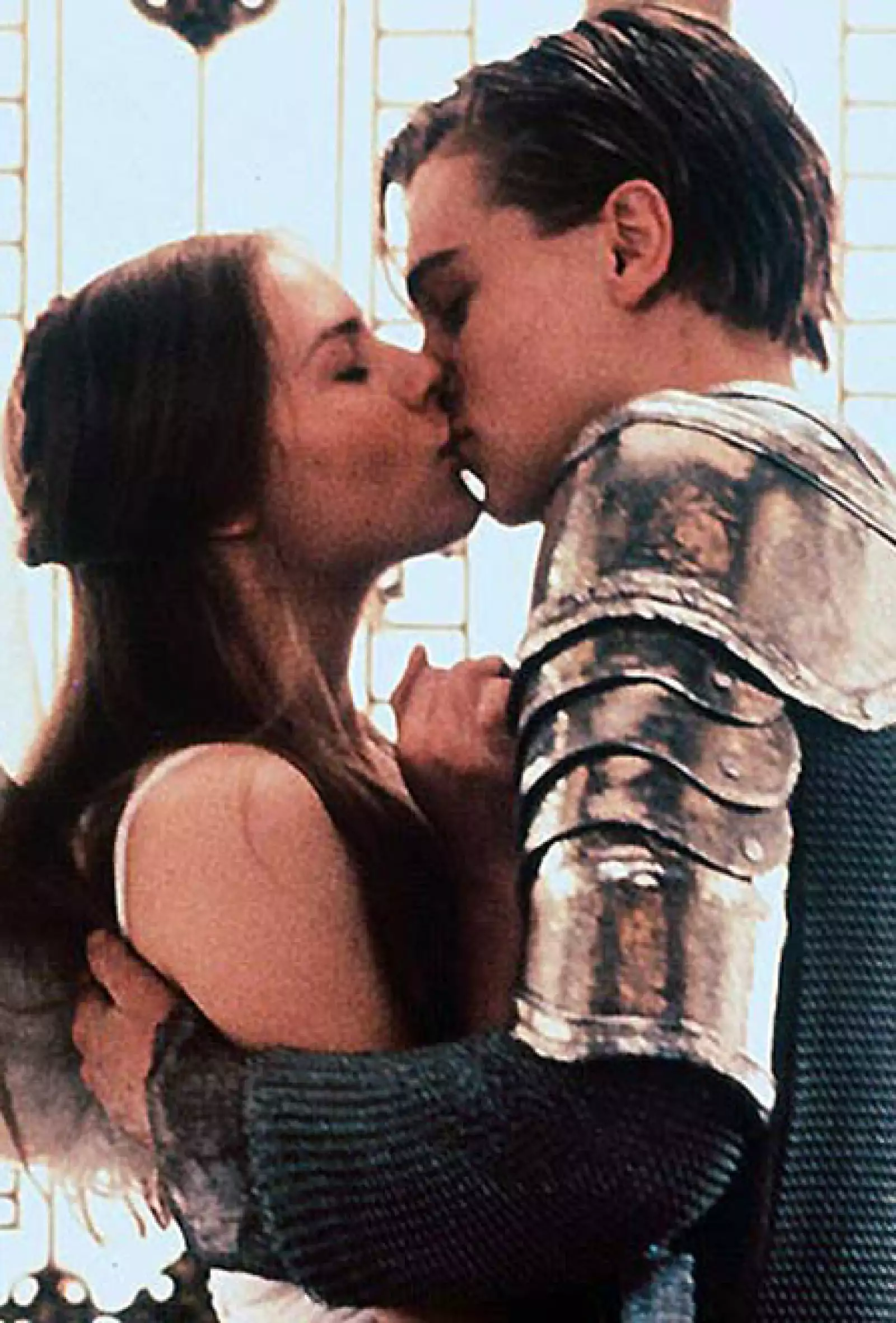 Leonardo DiCaprio y Claire Danes en Romeo + Julieta