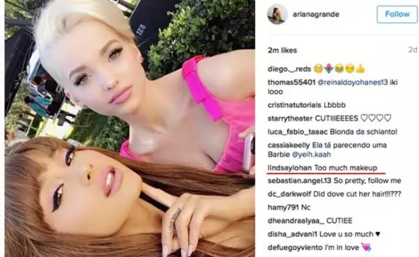 Lindsay Lohan y Ariana Grande