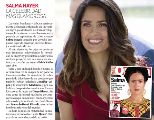 Para Salma Hayek Hollywood fue su primer paso.
