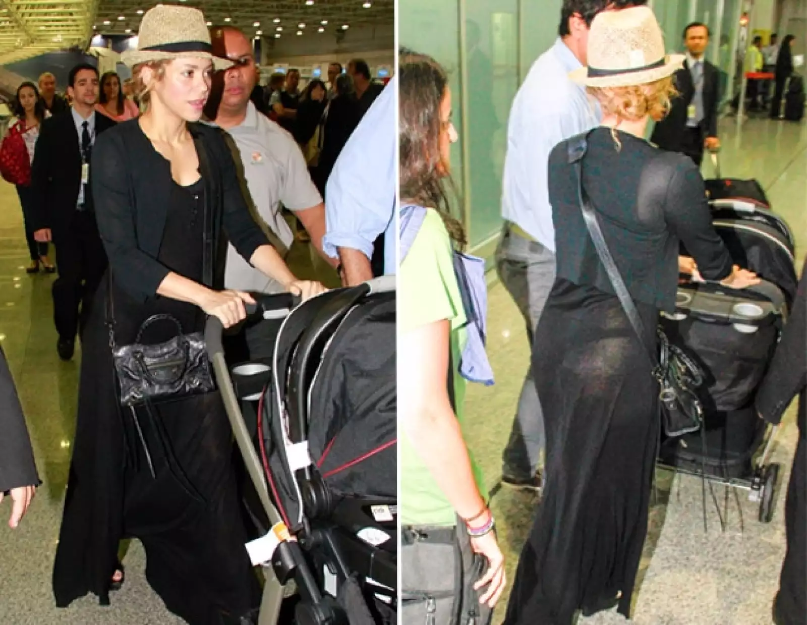 Cuando se disponía a dejar Río de Janeiro, Brasil, tras la Copa Confederaciones, Shakira expueso su ropa interior por culpa de los flashes.