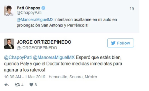 Pati Chapoy le mandó mensaje a Miguel Ángel Mancera.
