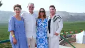 Alejandra, Luis Alberto, Angélica y Adriana Cetto
