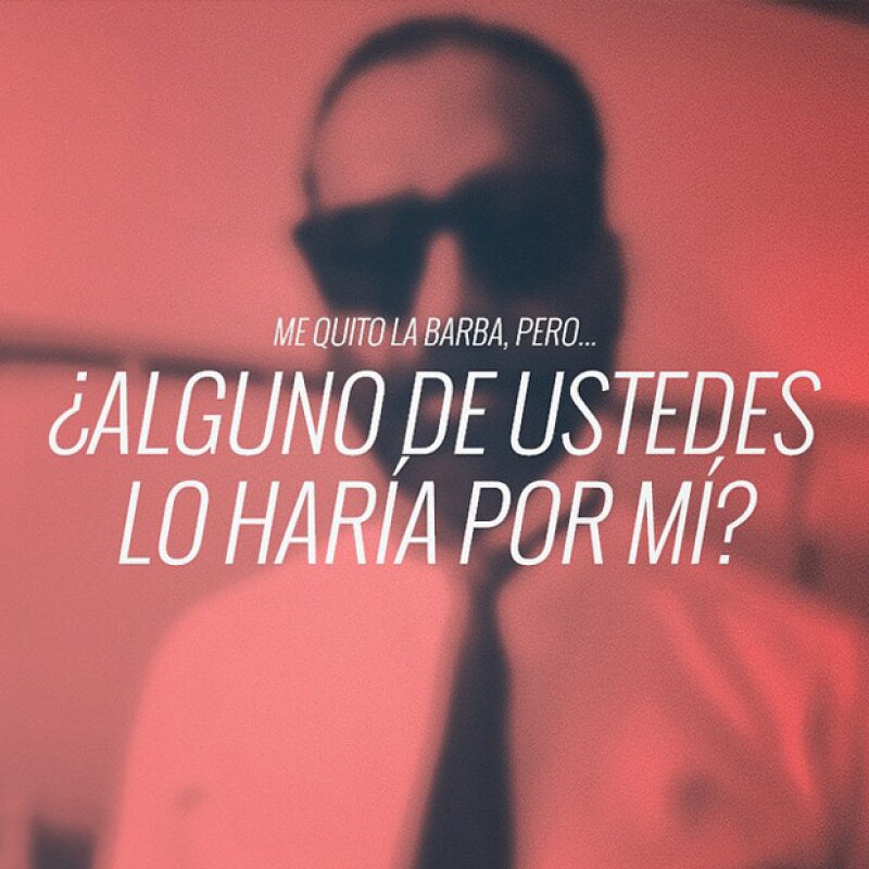 Desde temprano comenzó a publicar imágenes en las que les preguntaba a sus fans si se quitaba o no la barba.