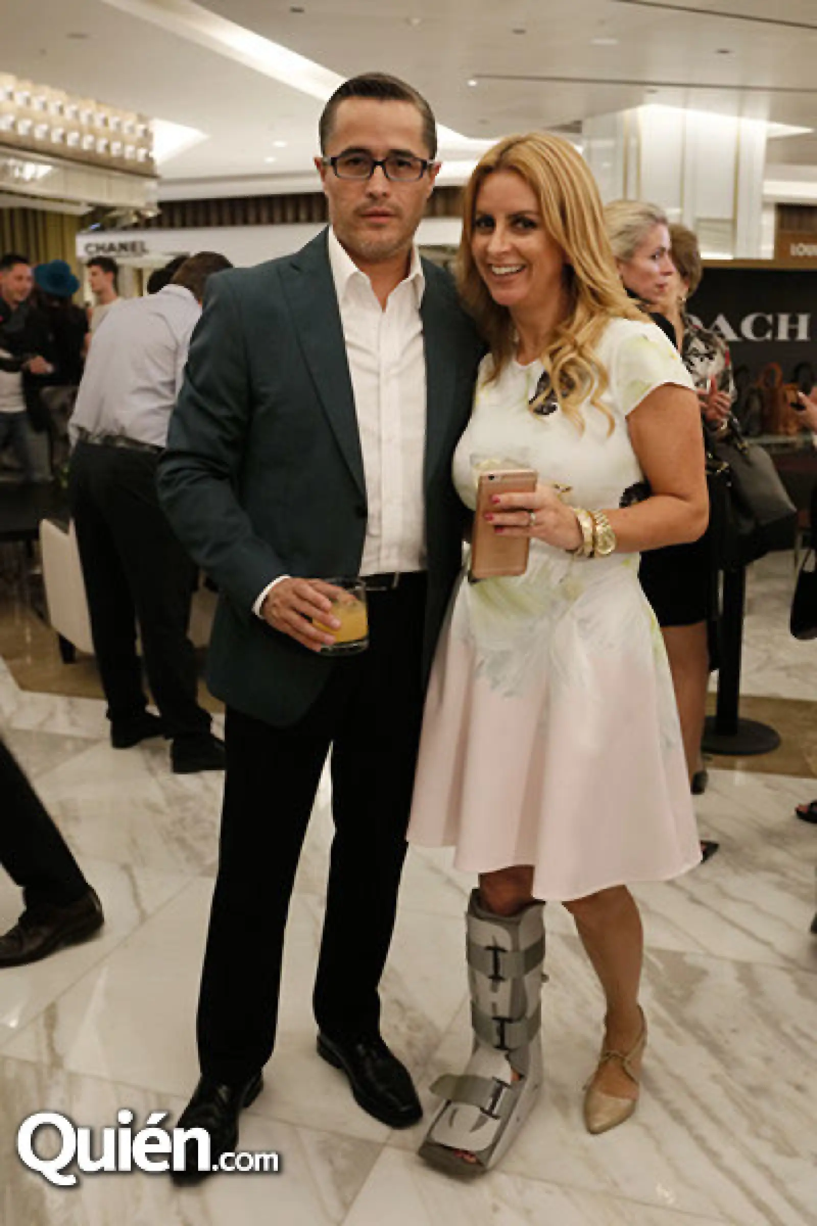 Ernesto Castillo y Marcela Huet
