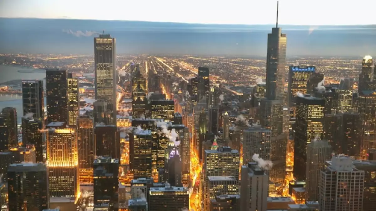 Chicago frío nieve vórtice