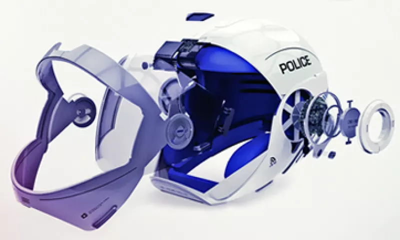 Este casco inteligente cuenta entre otras cosas con un GPS de realidad aumentada controlado por voz. (Foto: Especial)