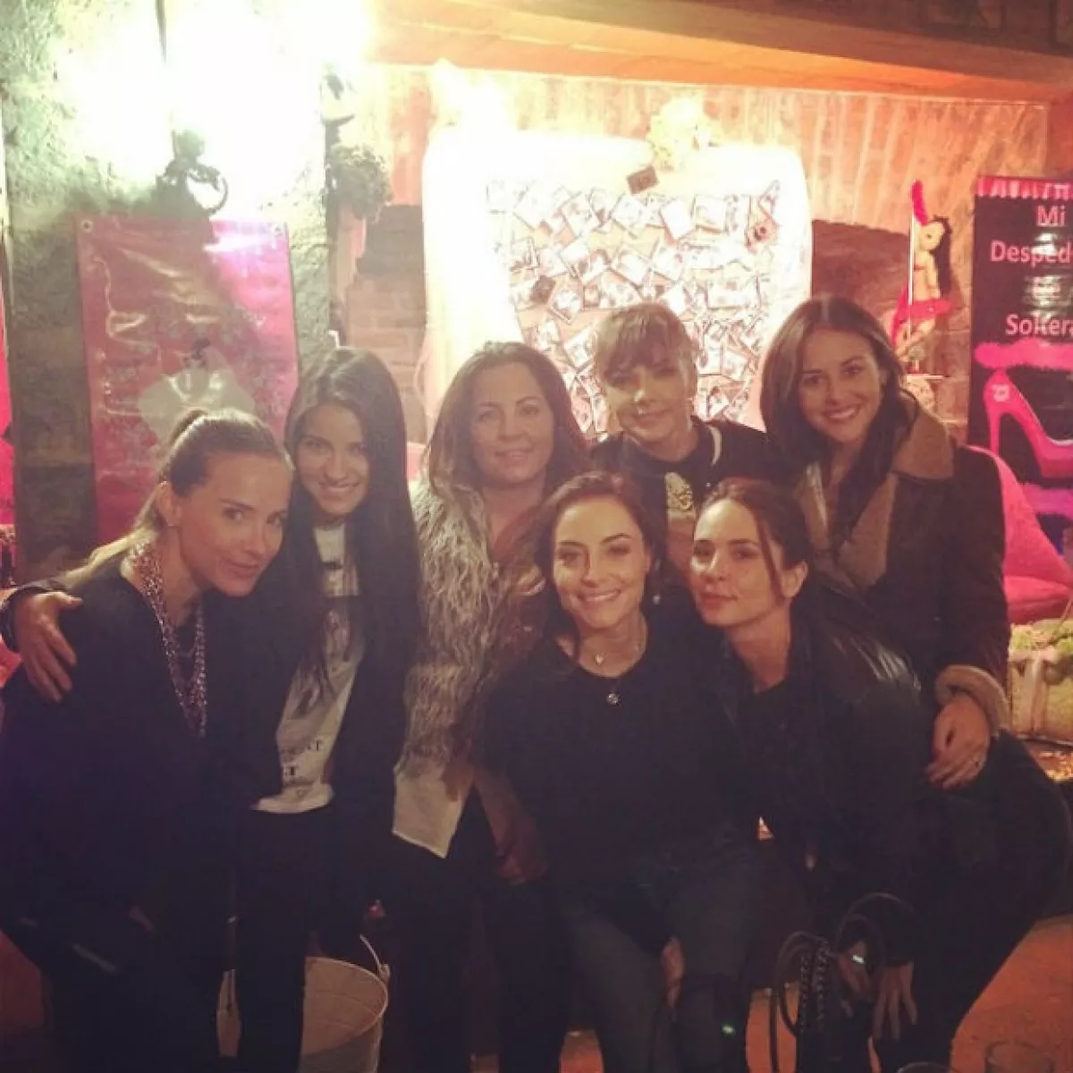 Marimar Vega fue la encargada de reunir a amigas de Zuria como Maite Perroni, Adriana Louvier y Rossana Nájera.