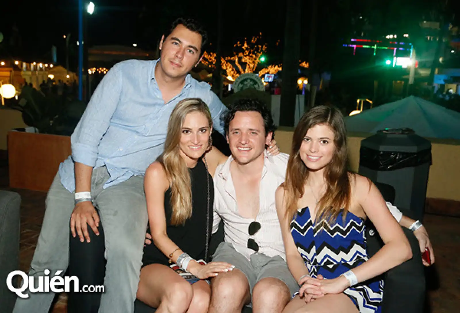 Carlos, Cristina y Emilio Hank con Dominique Dominique Dornbierer