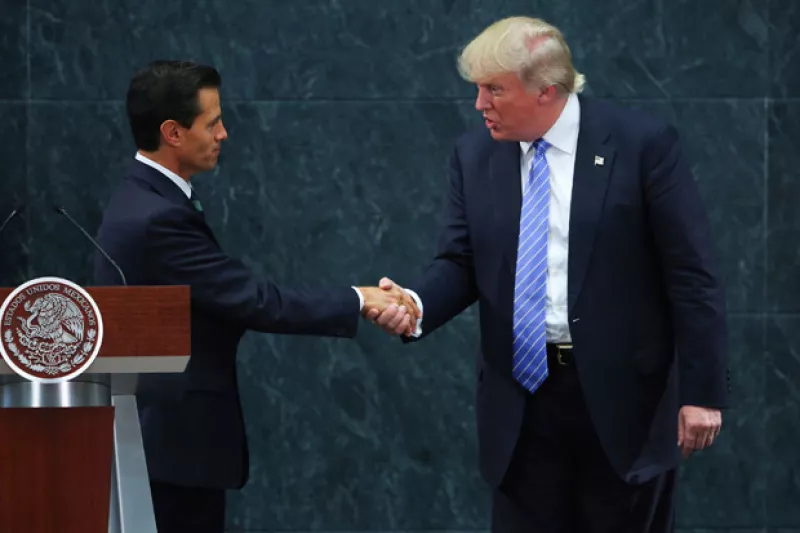Este miércoles el candidato republicano y el mandatario mexicano se reunieron frente a los medios para hablar sobre lo que podría suceder si es que él ganara la presidencia de Estados Unidos.