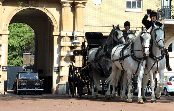 Horses and Carriages are Prepared for the Diamond Jubilee