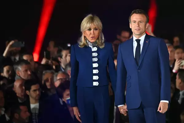 Emmanuel Macron's Supporters Celebrate Re-Election In France's 2022 Presidential Race