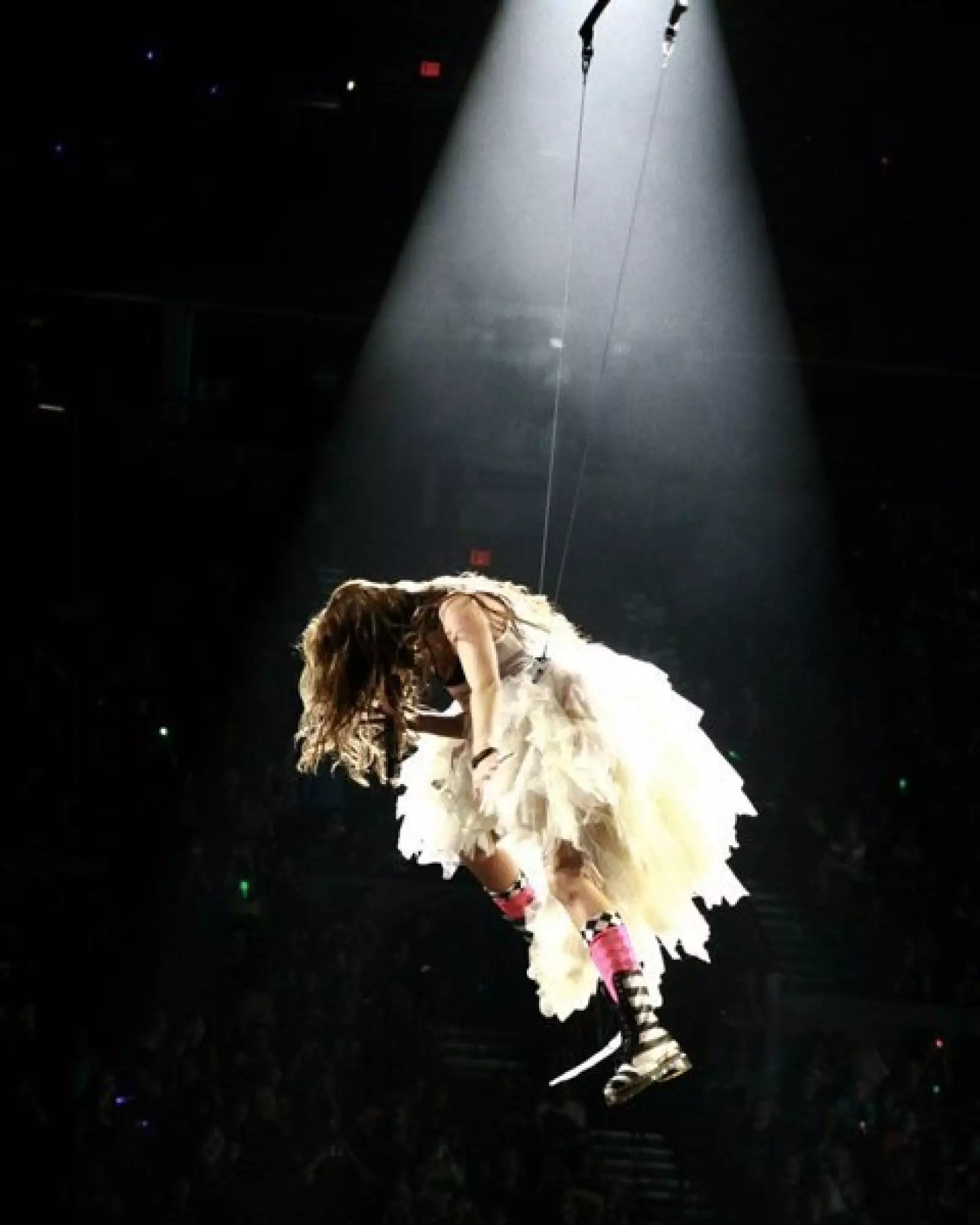Miley Cyrus durante su presentación en el Rose Gaden de Portland, Oregon.