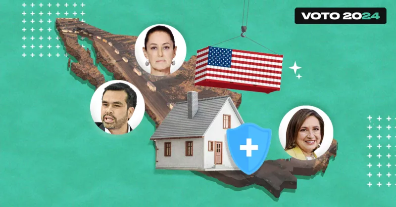 Primer plano de un apretón de manos de dos políticos después de negociaciones sobre un fondo azul con una bandera estadounidense