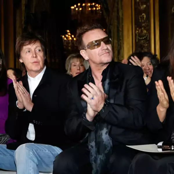 Nancy Shevell, Paul McCartney, Bono, Ali Hewson.