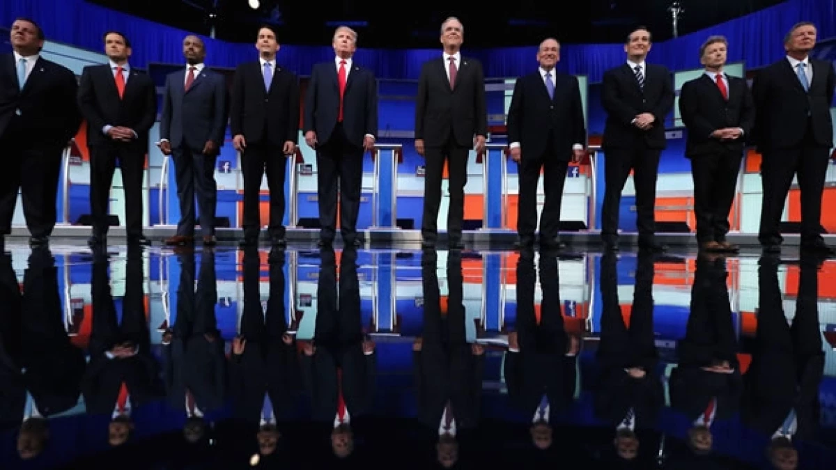 Los 10 aspirantes republicanos para la Casa Blanca con mayor aceptación en las encuestas durante el debate del pasado 6 de agosto