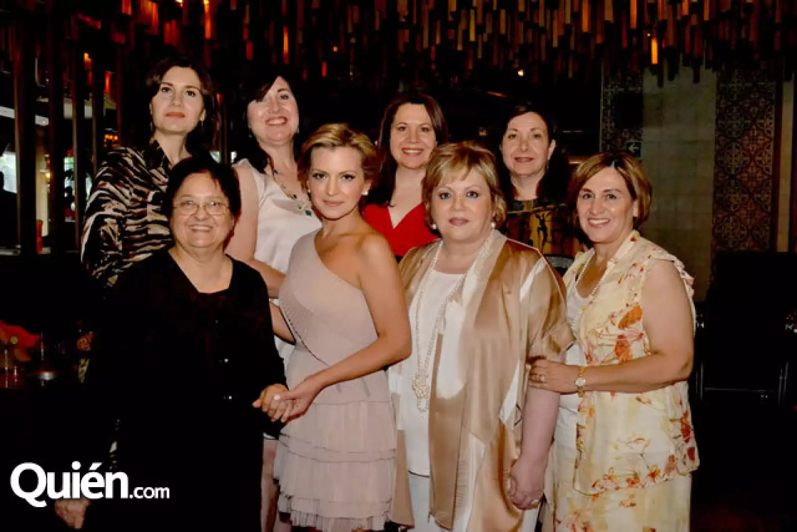 Ilda Pompa de Salida, Elsa Pompa de Vizcarra, María Pompa de Garza, María Teresa Pompa de Fernández, María Guadalupe Pompa Benavides, Mariana Rangel, Blanca Belden y Georgina Martínez