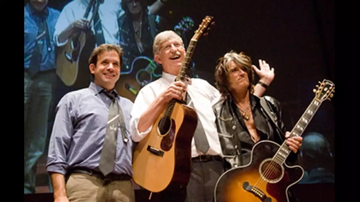 Joe Perry of Aerosmith Rudy Tanzi Francis Collins