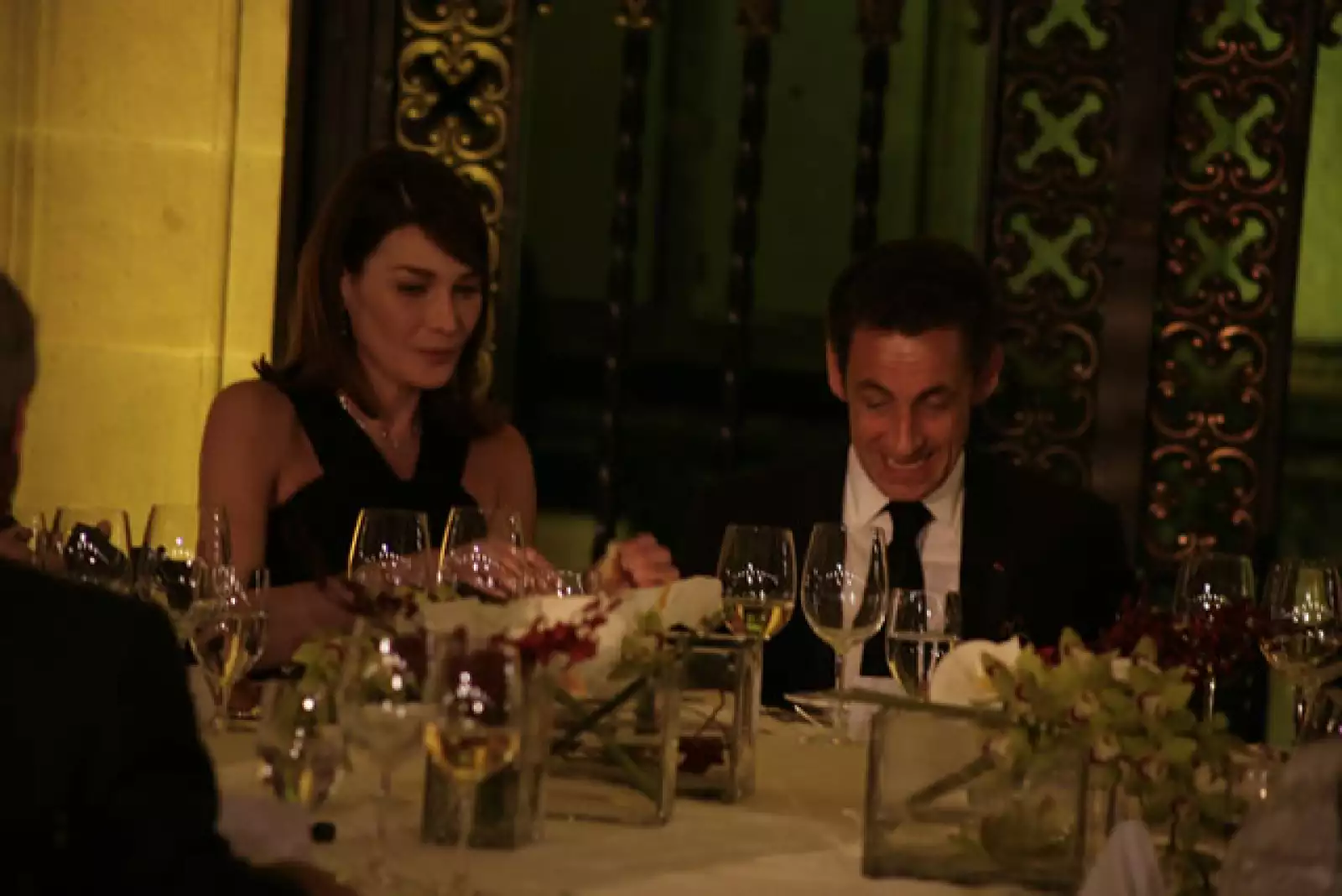 Cena Sarkozy en Palacio Nacional