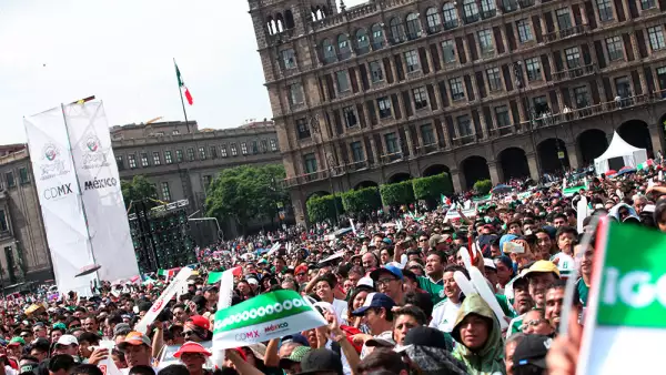 Zocafut México vs. Corea en el Zócalo