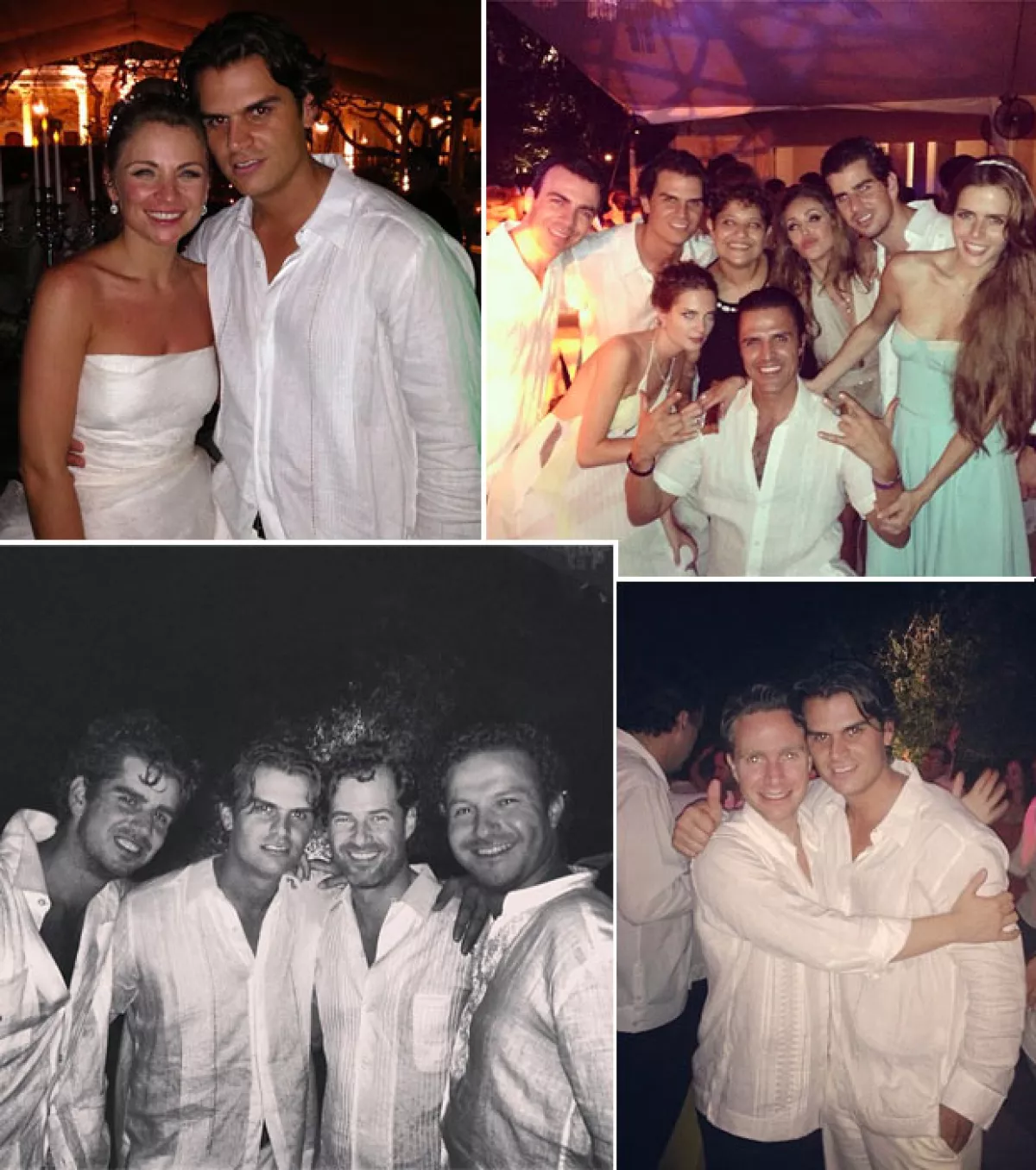 También fue uno de los invitados de la boda de Ludwika y Emiliano, en donde tuvo oportunidad de posar al lado de sus amigos.