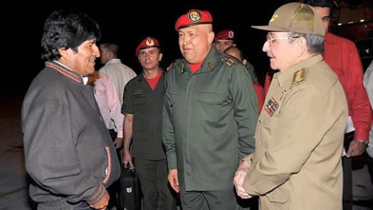 evo morales hugo chavez raul castro