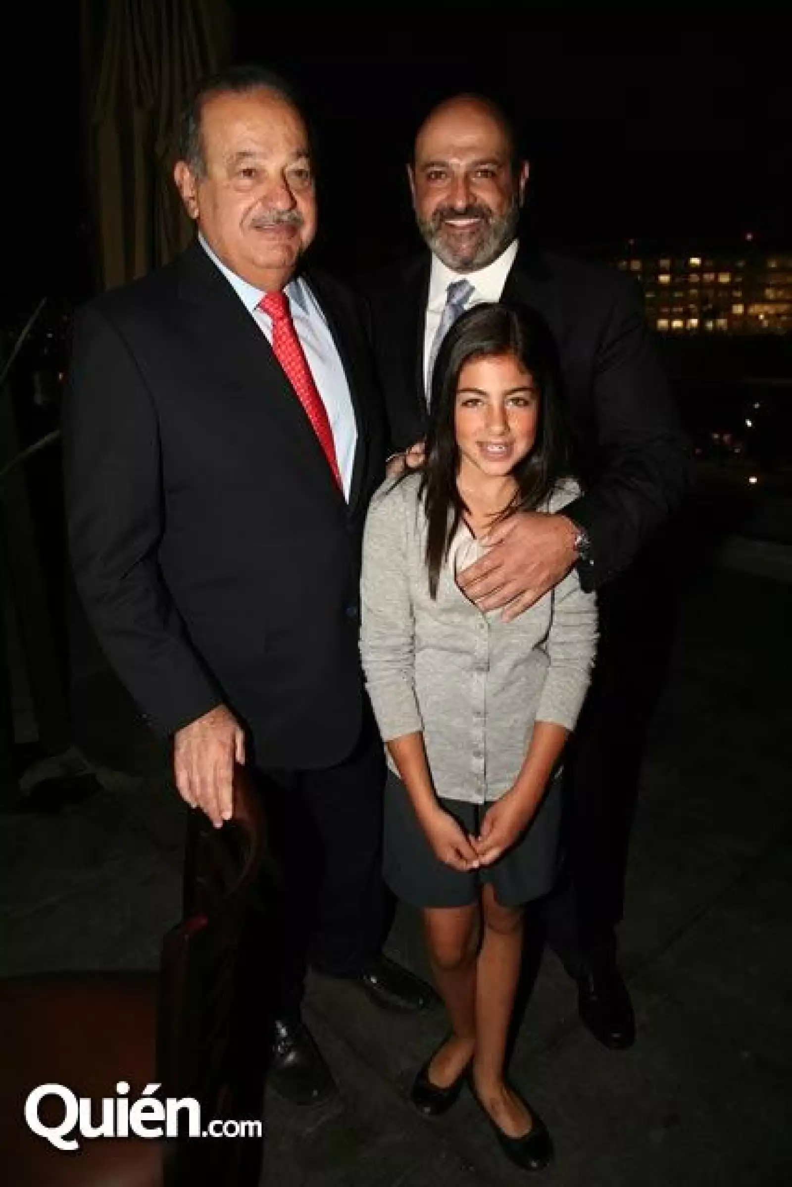 Carlos Slim,Michel Kuri,Ana Paula Kuri.