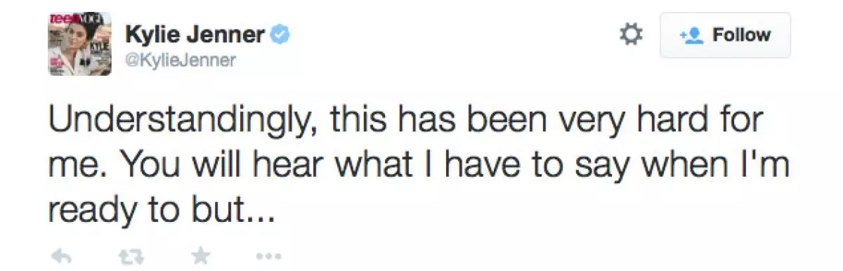 Los mensajes de Kylie para su papá tampoco se hicieron esperar.